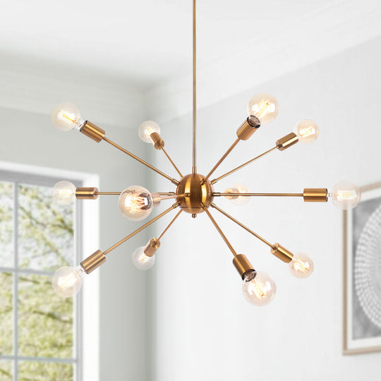 Mid-Century Modern 12-Light Sputnik Light