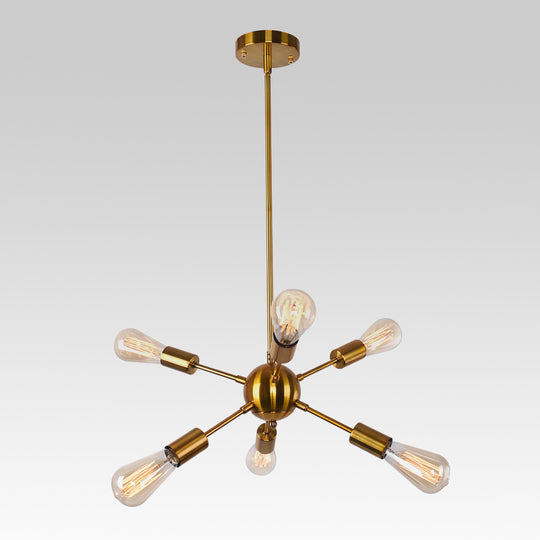 Mid-Century Modern 6-Light Sputnik Light