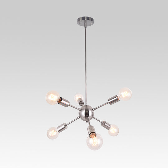 Mid-Century Modern 6-Light Sputnik Light