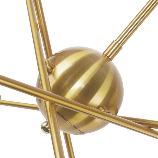 Mid-Century Modern Metal Sputnik Chandelier