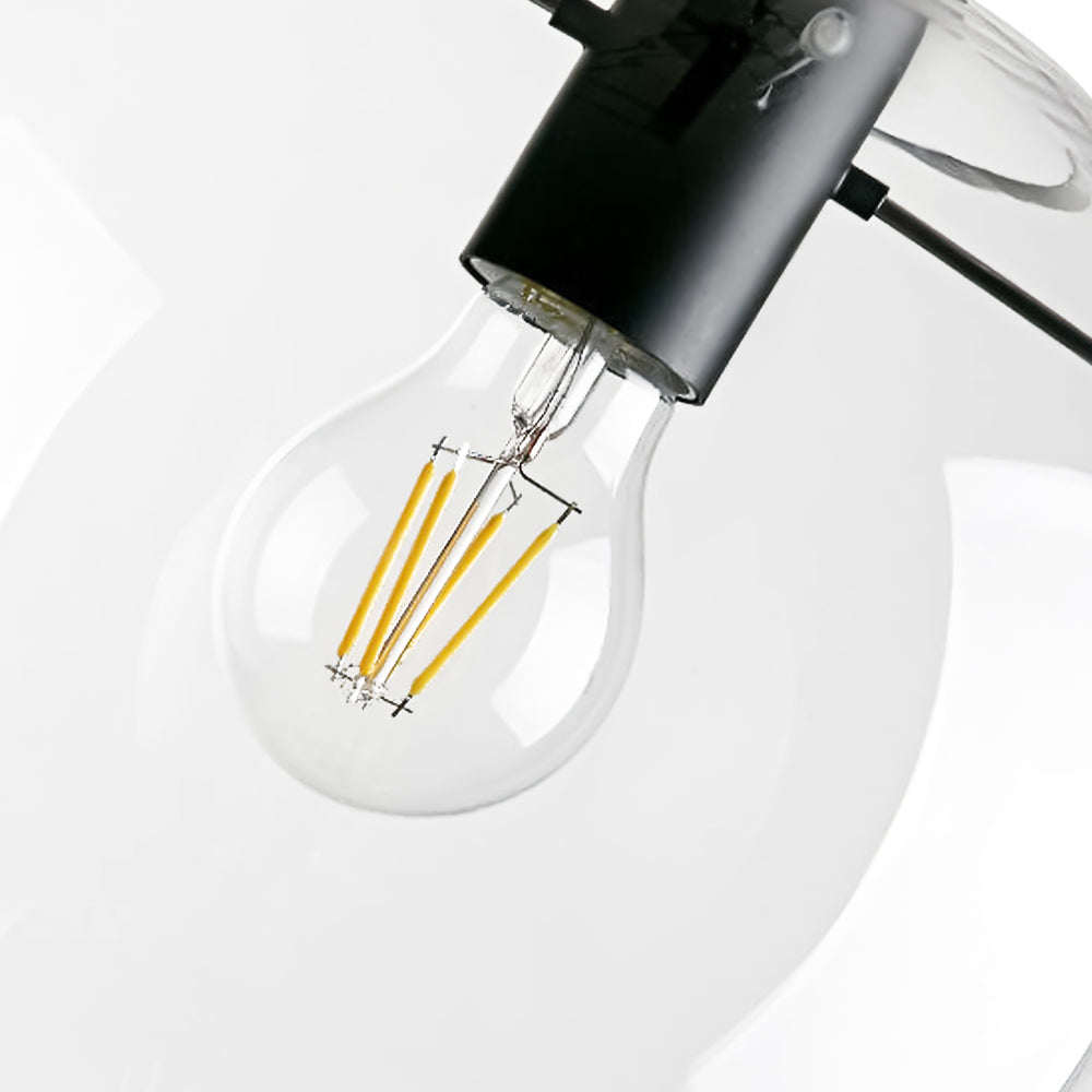 Modern Clear Glass Globe Pendant Light