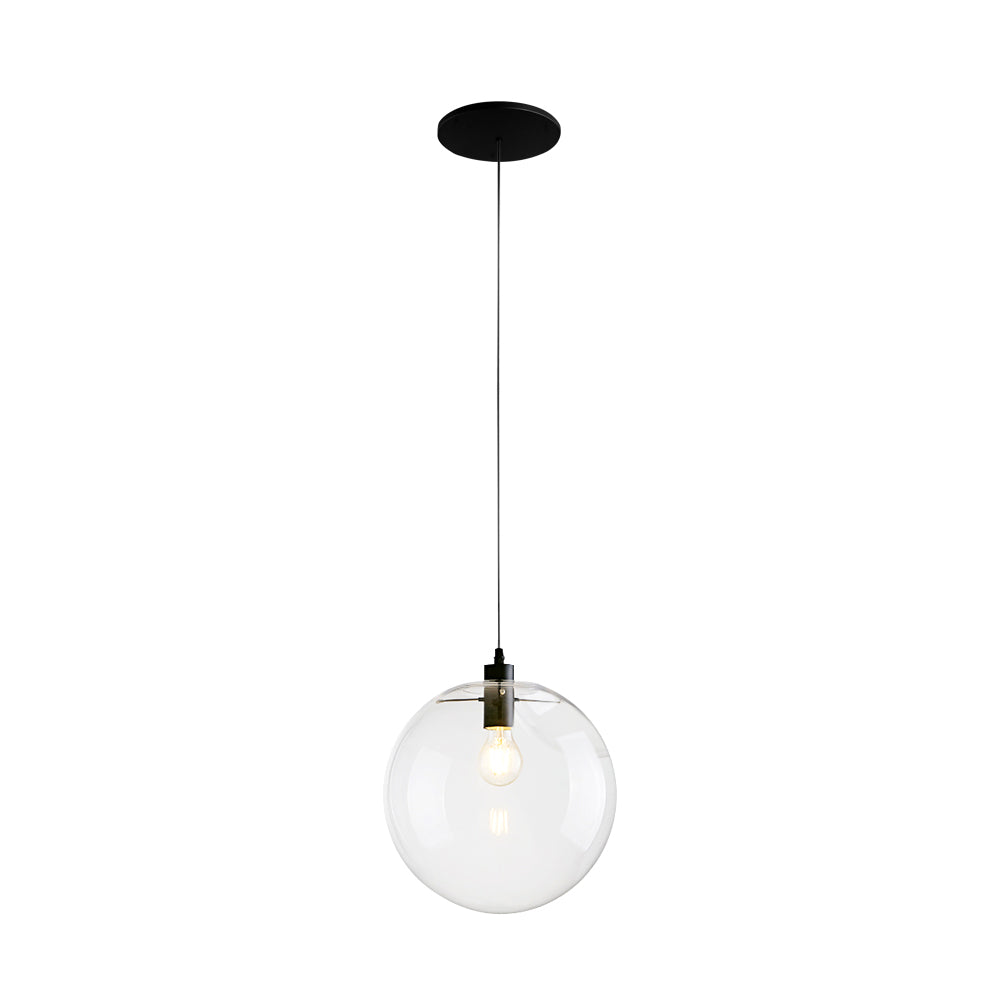 Modern Clear Glass Globe Pendant Light