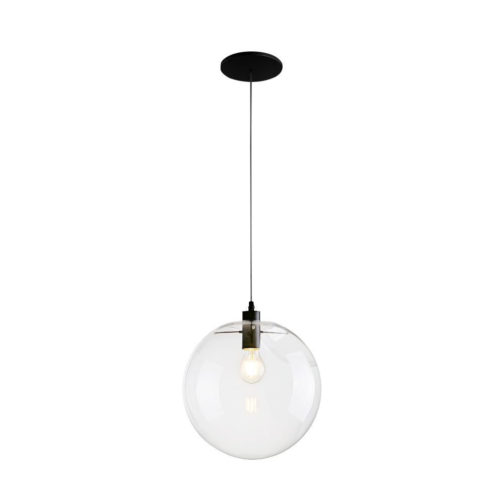 Modern Clear Glass Globe Pendant Light
