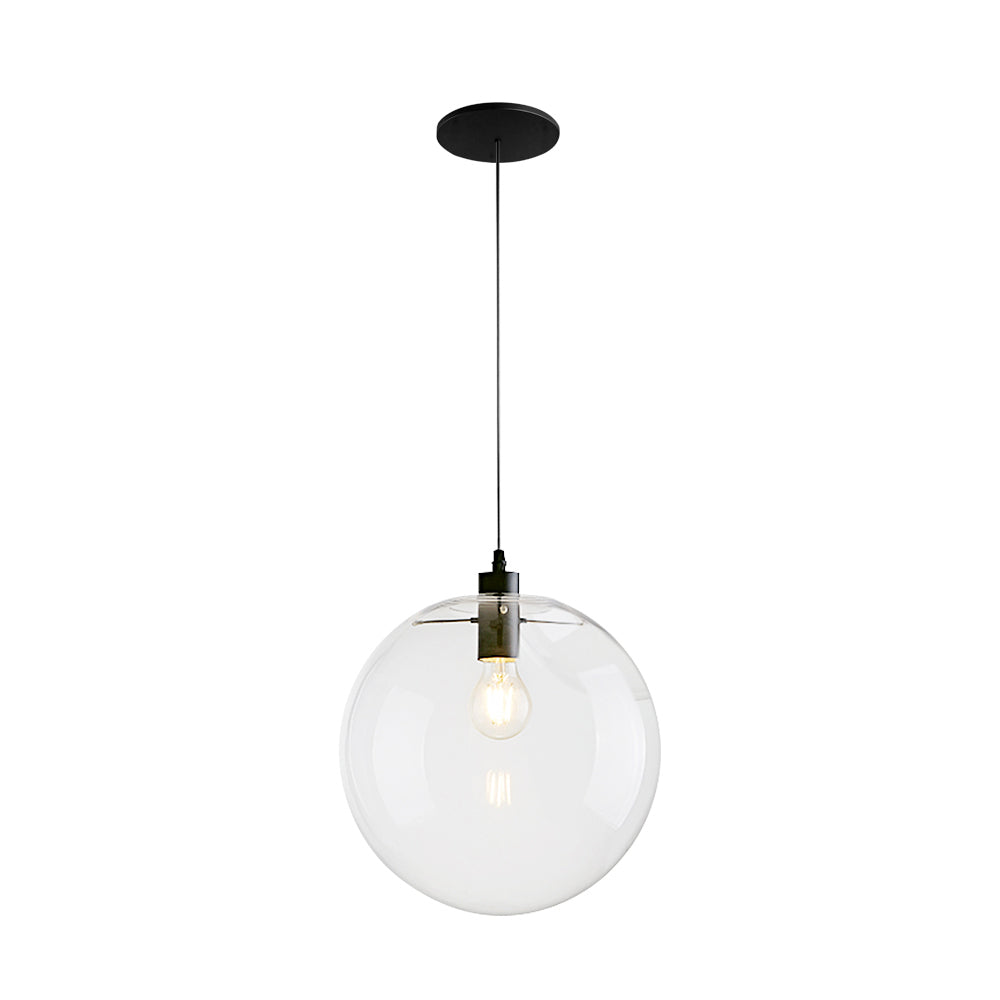 Modern Clear Glass Globe Pendant Light