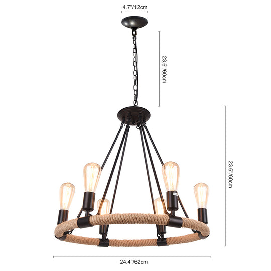 Modern Farmhouse Wagon Wheel Light Fixture