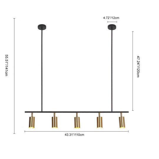 Modern Kitchen Island Linear Track Light Fixtures