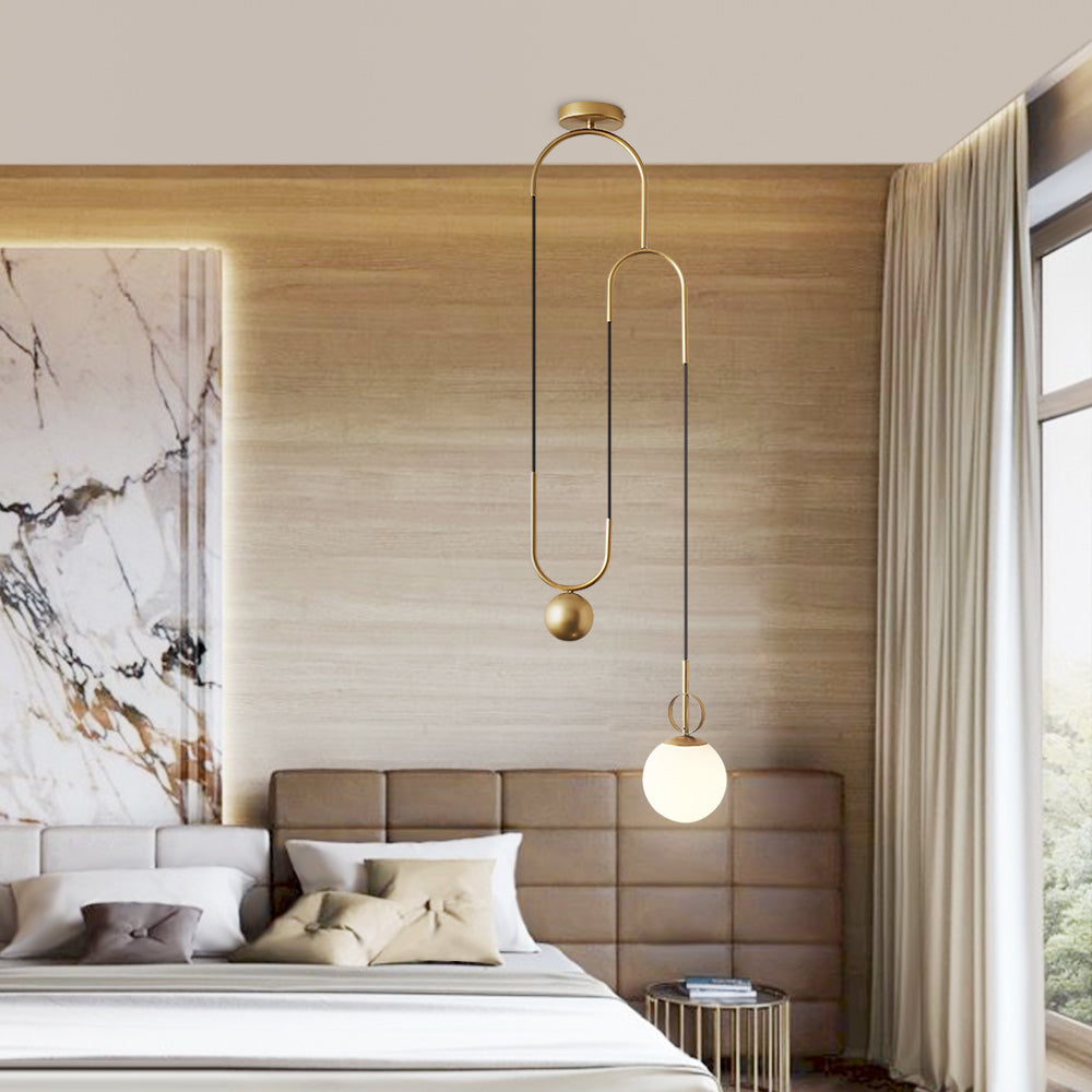 Pendantlightie Modern Lifting Glass Globe Pendant Light