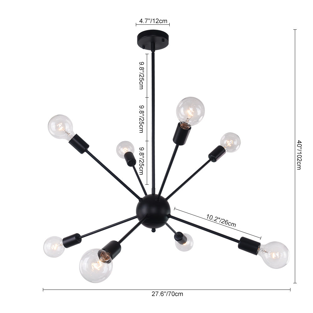 Modern Mid-century Sputnik Chandelier