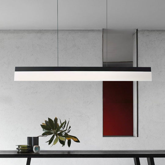 Modern Minimalist Rectangular Led Hanging Lights