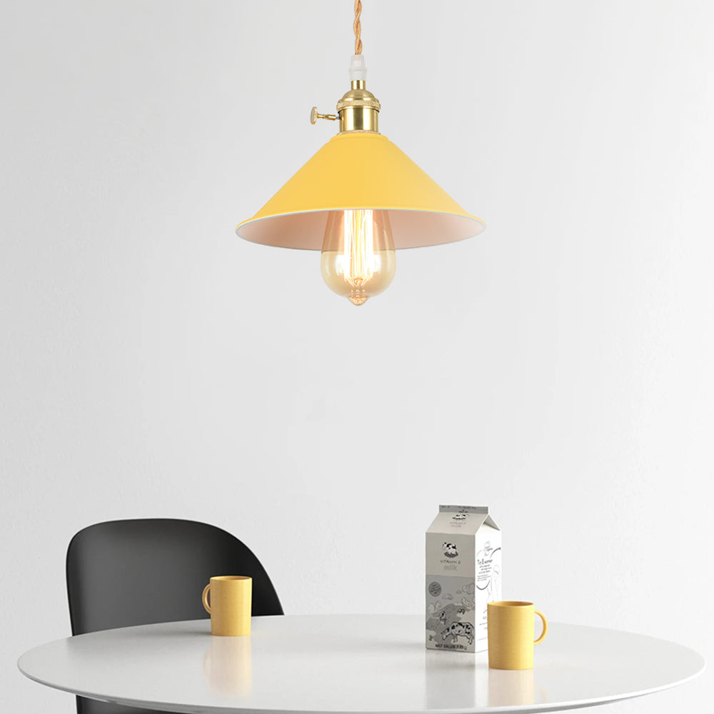 Modern One Light Single Cone Pendant Lighting