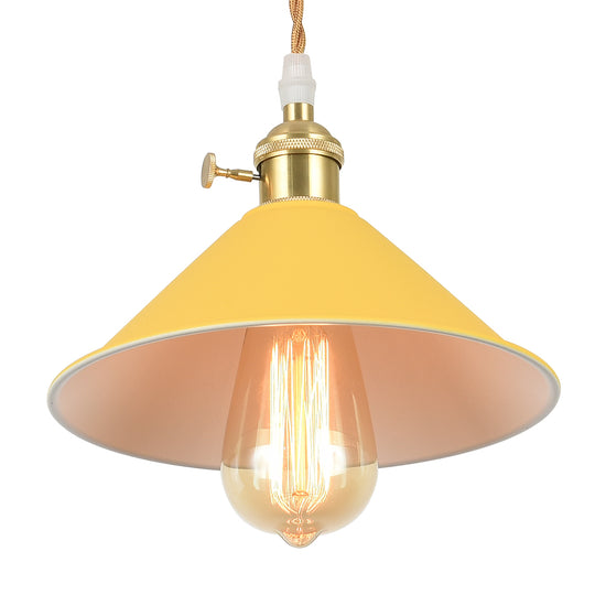 Modern One Light Single Cone Pendant Lighting
