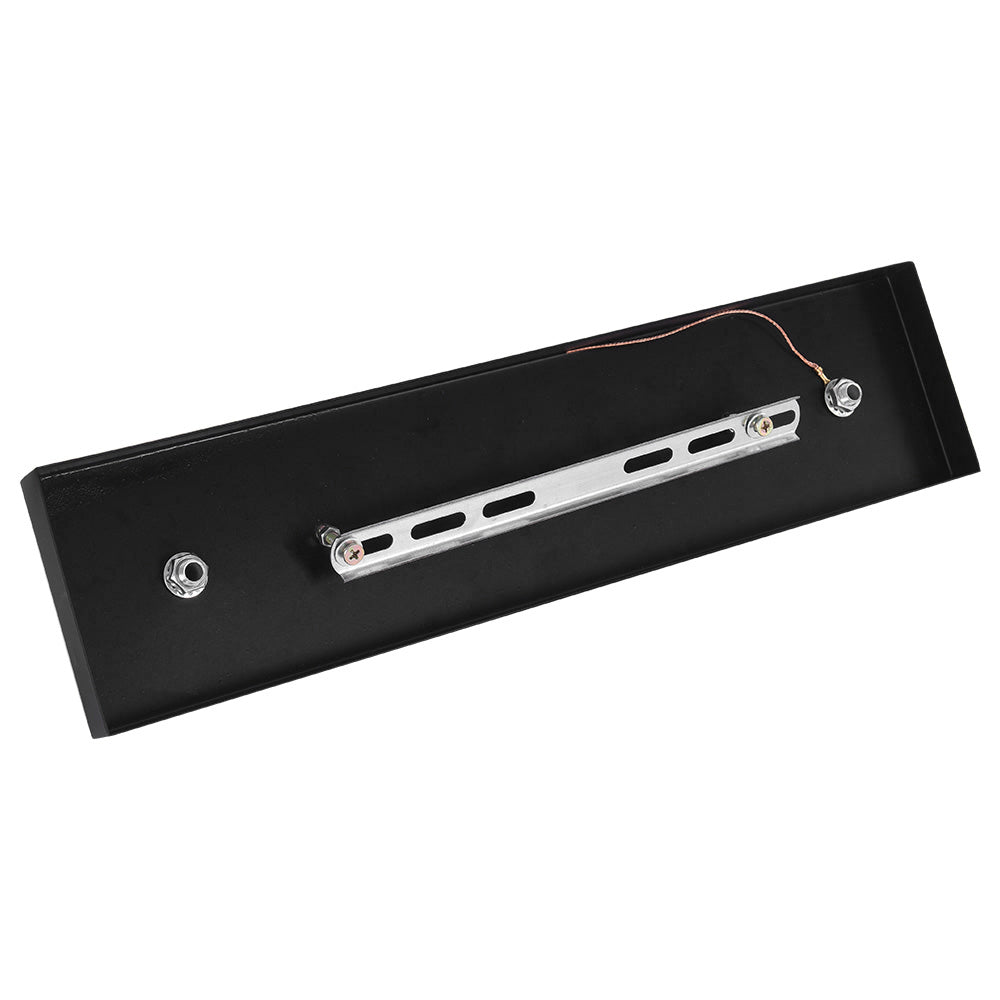 Modern Six Lights Black Rectangular Chandelier