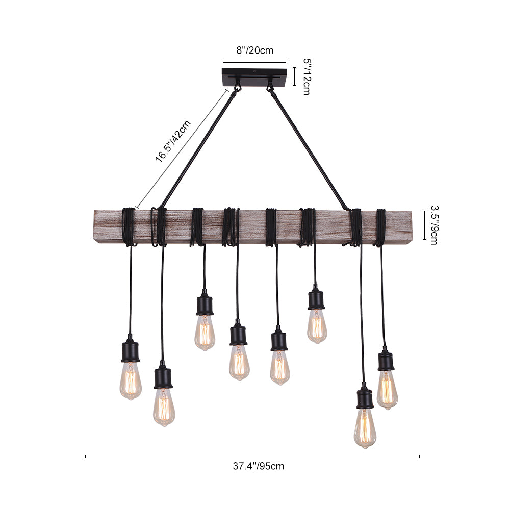 Rustic Wooden Farmhouse Light Fixtures