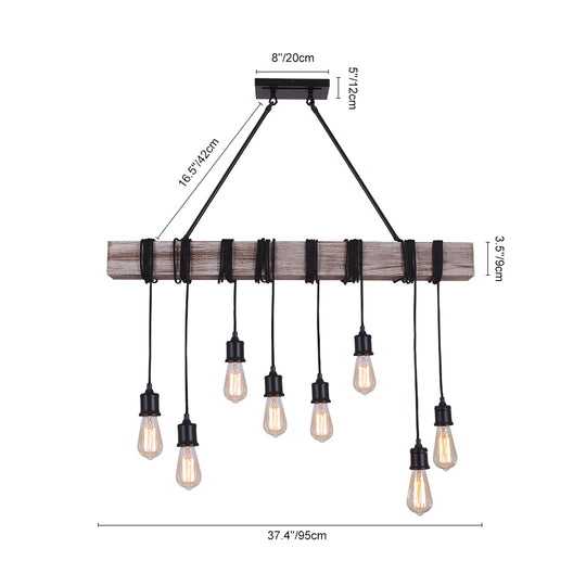 Rustic Wooden Farmhouse Light Fixtures