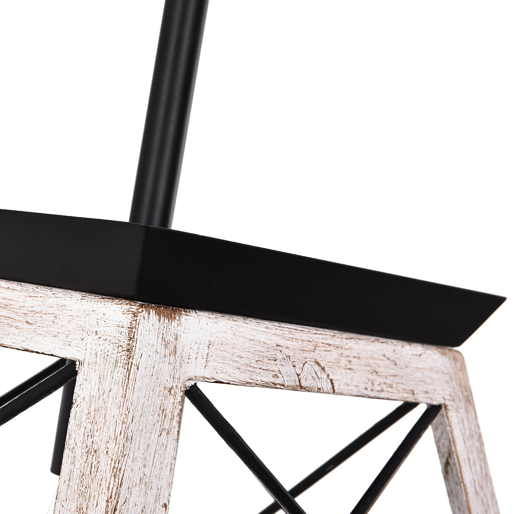 Single Light Square Rustic Pendant Lighting