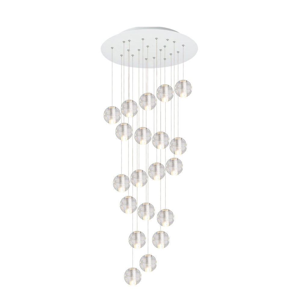 Water Drops Globe Modern Cluster Stairway Pendant Lights