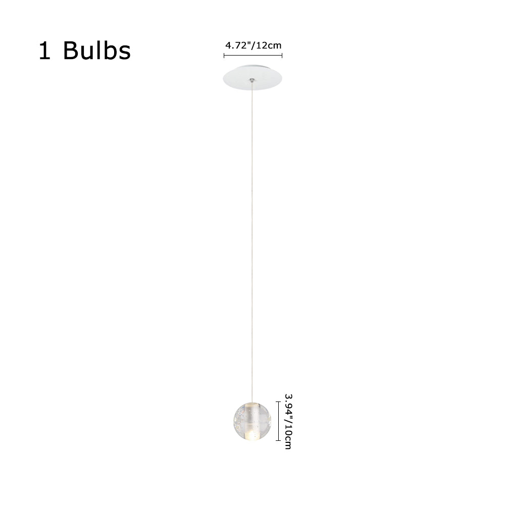 Water Drops Globe Modern Cluster Stairway Pendant Lights