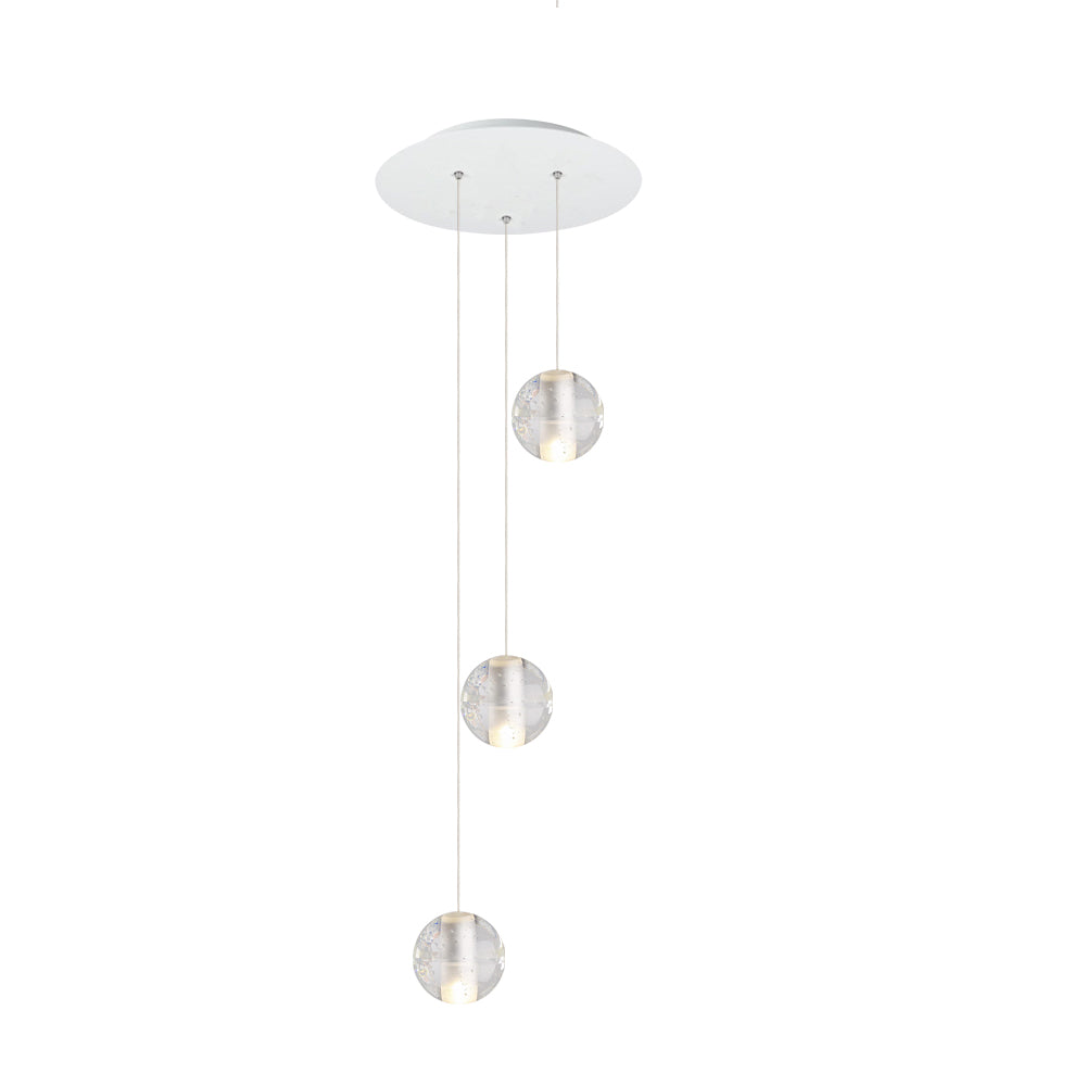 Water Drops Globe Modern Cluster Stairway Pendant Lights