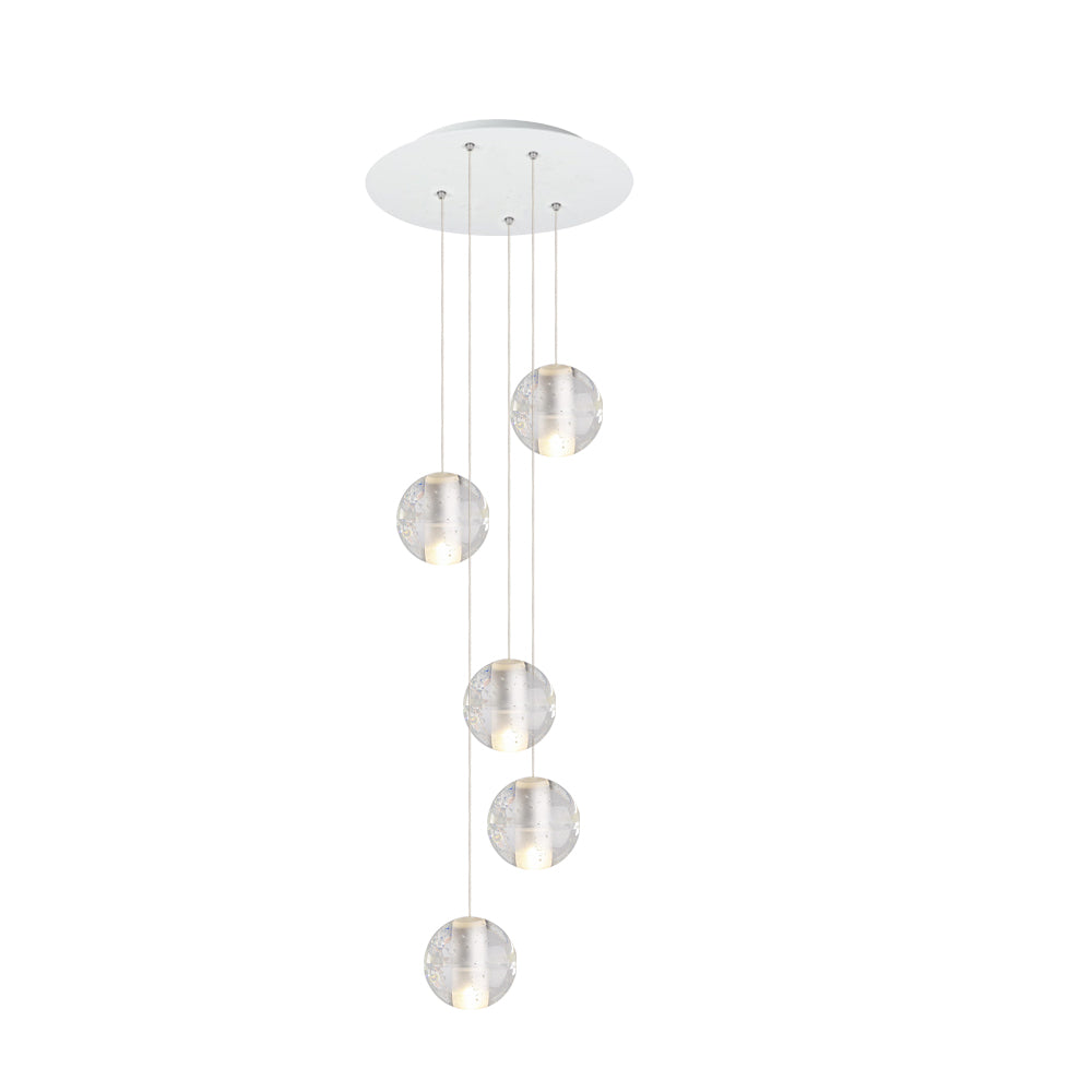 Water Drops Globe Modern Cluster Stairway Pendant Lights