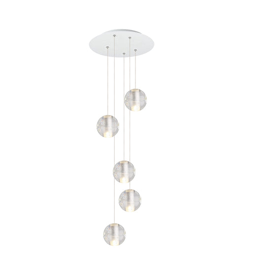 Water Drops Globe Modern Cluster Stairway Pendant Lights