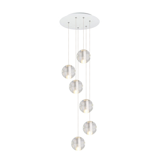 Water Drops Globe Modern Cluster Stairway Pendant Lights