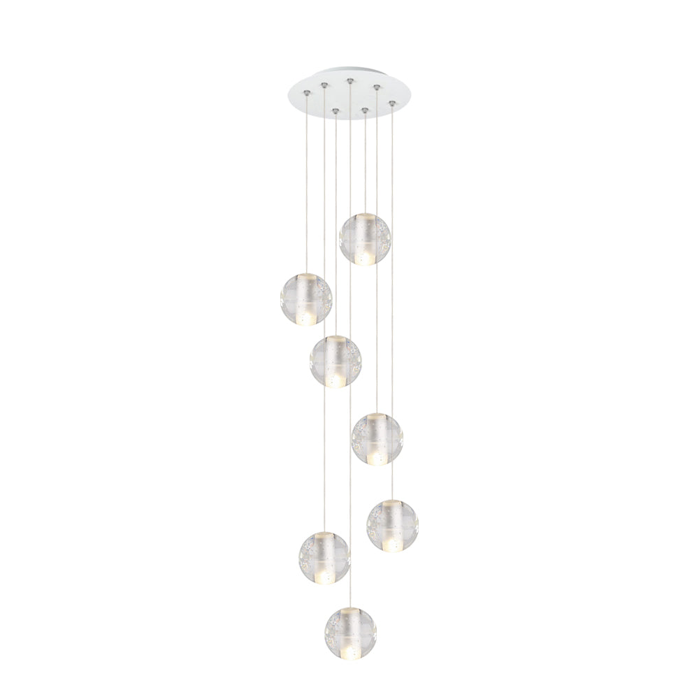 Water Drops Globe Modern Cluster Stairway Pendant Lights