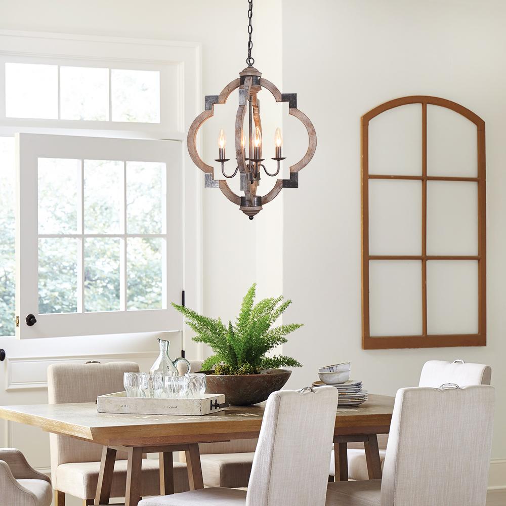 PendantLightia-4-Light Round Lantern Pendant Light-Pendants-Default Title-