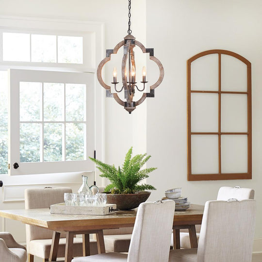 PendantLightia-4-Light Round Lantern Pendant Light-Pendants-Default Title-