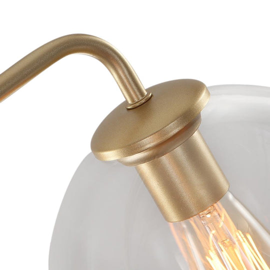 PendantLightia-5-light Glass Bubble Sputnik Light Fixture-Pendants-Black-