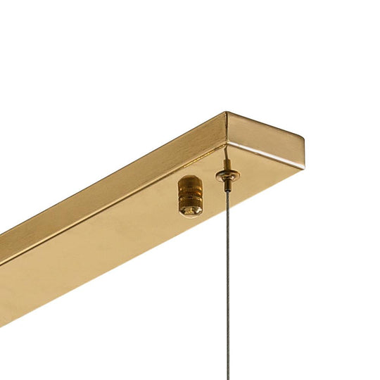 PendantLightia-9-light Linear Modern Crystal Chandelier-Chandeliers-Chrome-