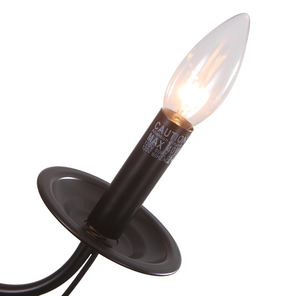 PendantLightia-Candle Style Simple Metal Chandelier-Chandeliers-Default Title-