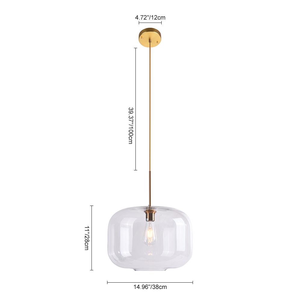 PendantLightia-Clear Glass Cluster Pendant Light-Pendants-3 Lt-Round Canopy-