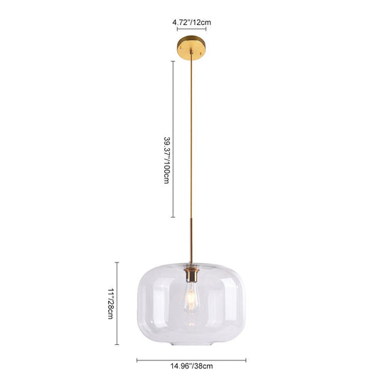 PendantLightia-Clear Glass Cluster Pendant Light-Pendants-3 Lt-Round Canopy-