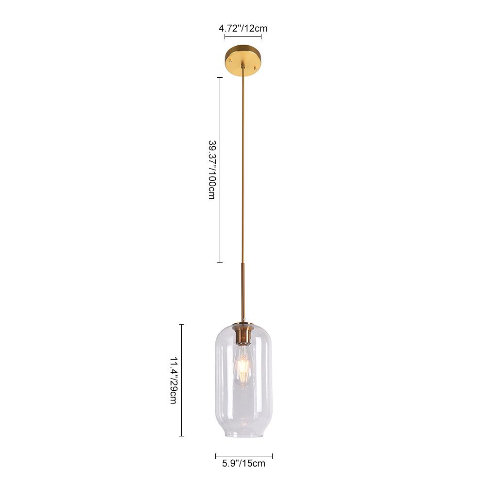 PendantLightia-Clear Glass Cluster Pendant Light-Pendants-3 Lt-Round Canopy-
