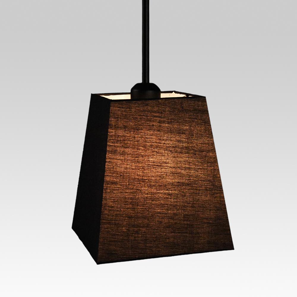 PendantLightia-Contemporary Linen Geometric Pendant Light-Pendants-Trapezoid-