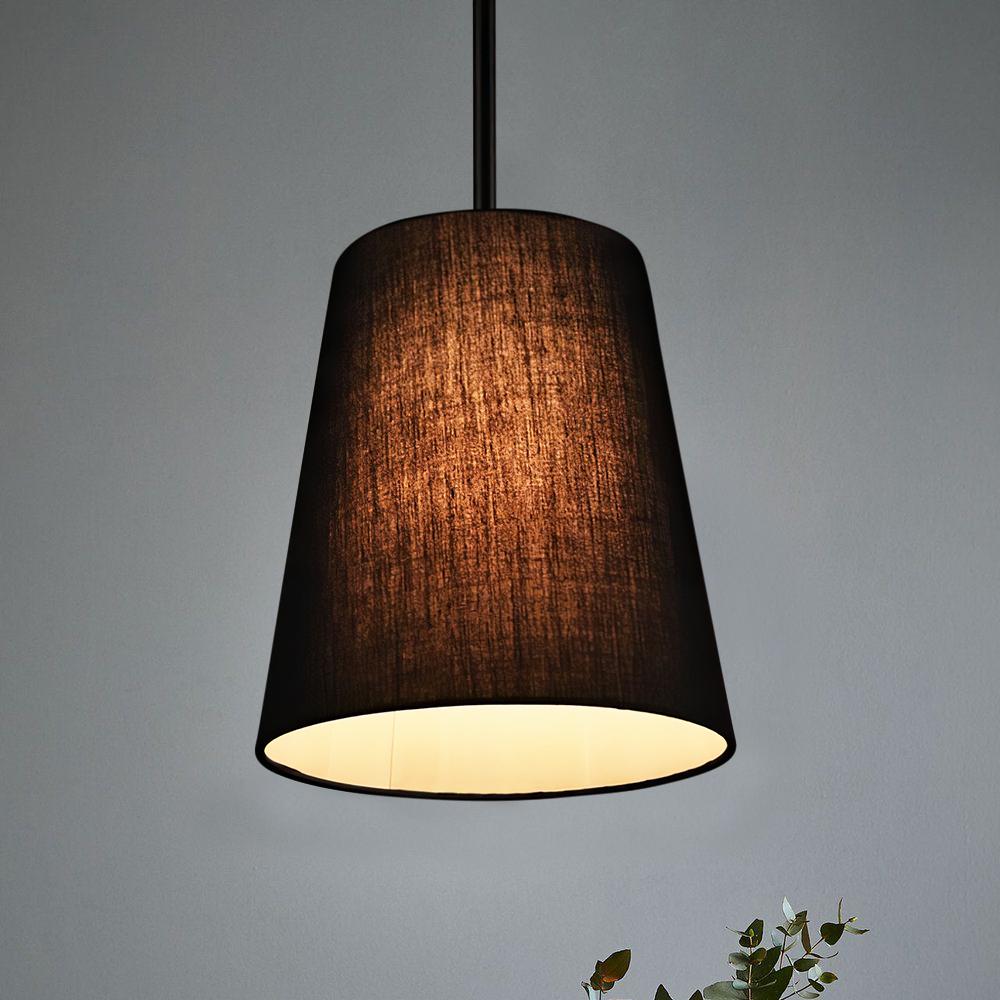 PendantLightia-Contemporary Linen Geometric Pendant Light-Pendants-Trapezoid-