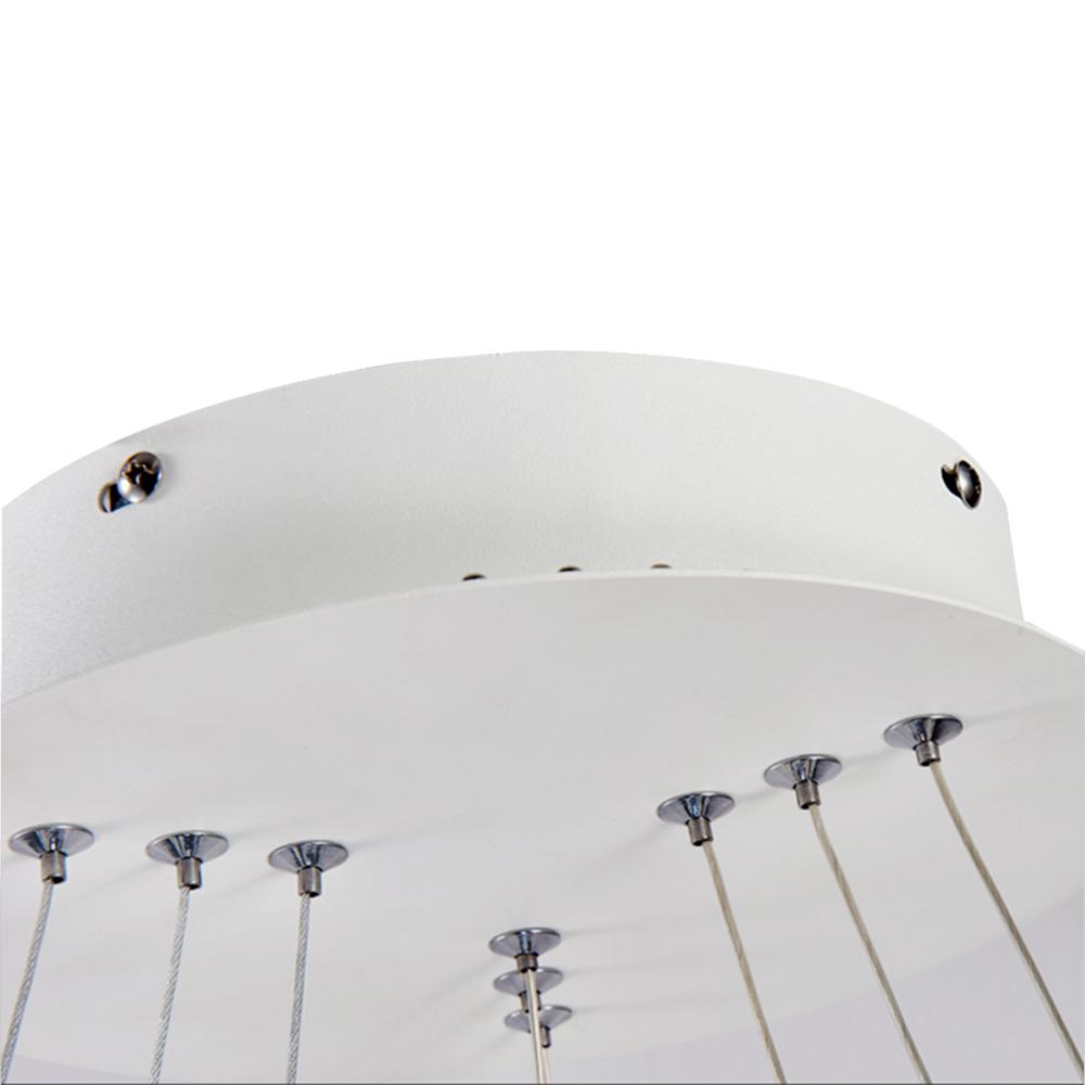 PendantLightia-Contemporary Minimalist Multi-Ring Led Circle Light-Pendants-1 Ring-White