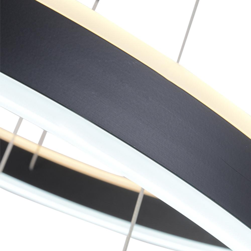 PendantLightia-Contemporary Minimalist Multi-Ring Led Circle Light-Pendants-1 Ring-White