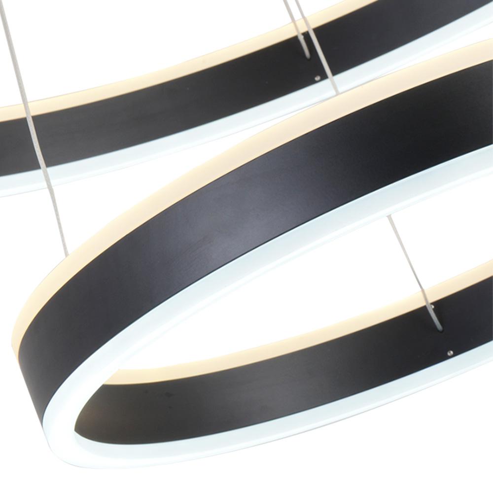 PendantLightia-Contemporary Minimalist Multi-Ring Led Circle Light-Pendants-1 Ring-White