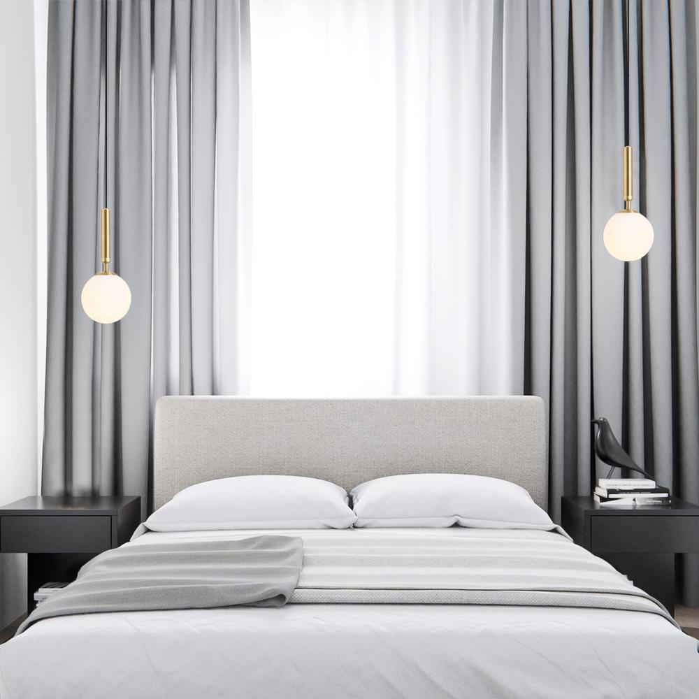 PendantLightia-Contemporary Single Glass Pendant Lighting-Pendants-Black-