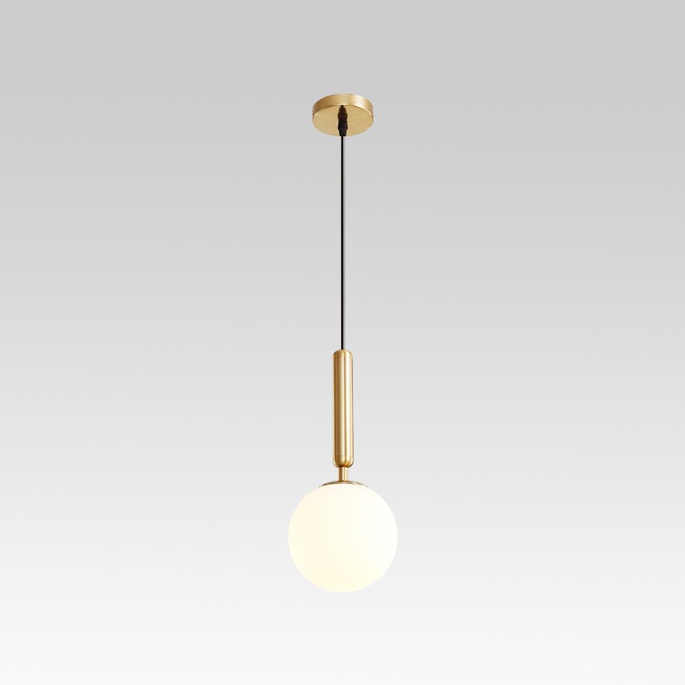 PendantLightia-Contemporary Single Glass Pendant Lighting-Pendants-Brass-