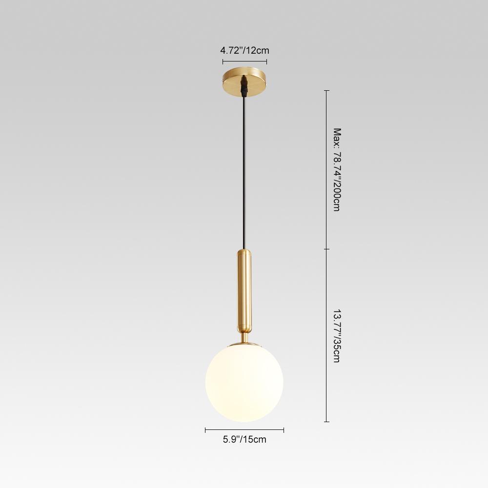 PendantLightia-Contemporary Single Glass Pendant Lighting-Pendants-Brass-