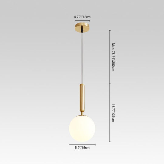 PendantLightia-Contemporary Single Glass Pendant Lighting-Pendants-Brass-