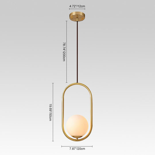 PendantLightia-Contemporary Single Globe Pendant Light-Pendants-S-Circle