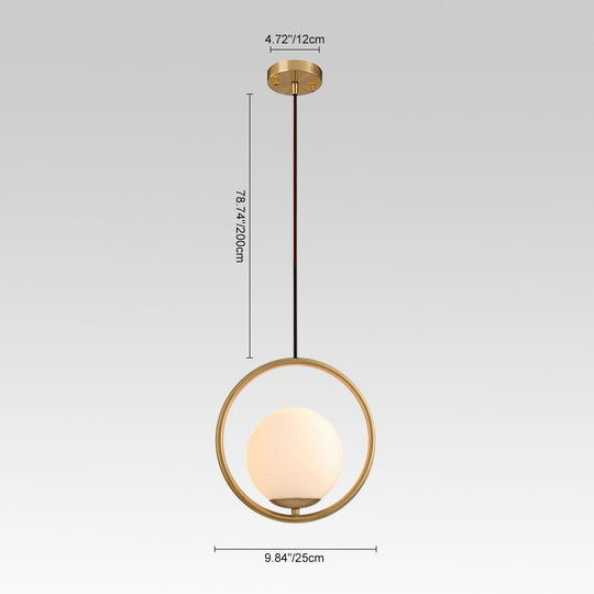 PendantLightia-Contemporary Single Globe Pendant Light-Pendants-S-Circle