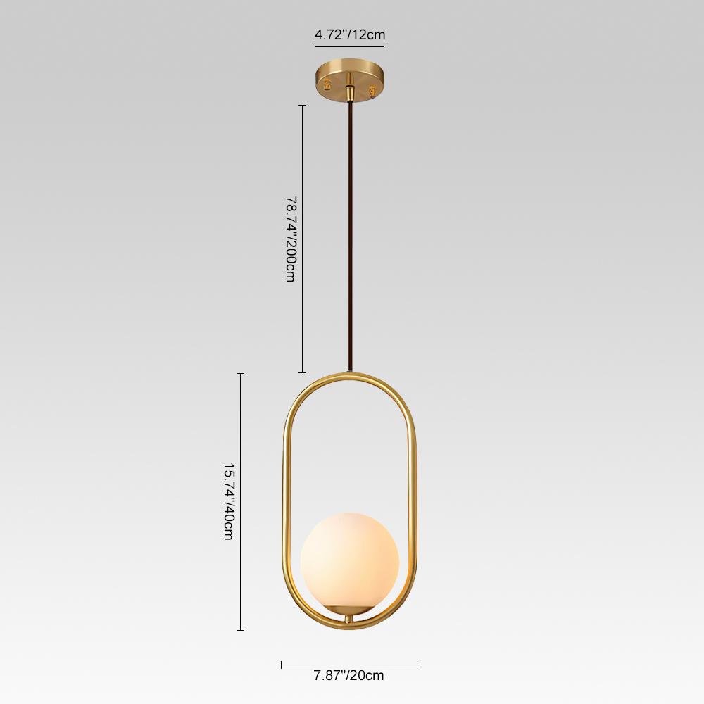 PendantLightia-Contemporary Single Globe Pendant Light-Pendants-S-Circle