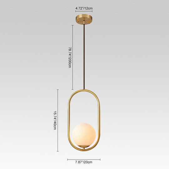 PendantLightia-Contemporary Single Globe Pendant Light-Pendants-S-Circle