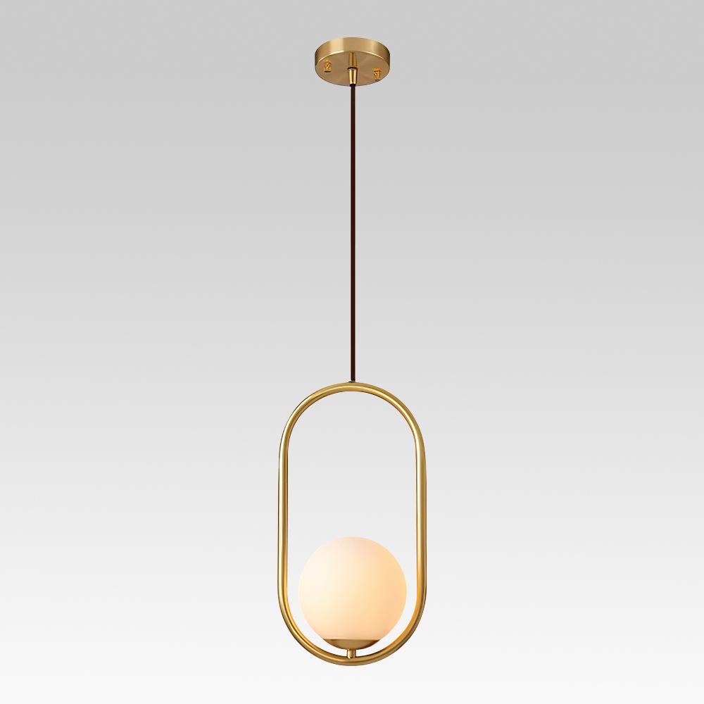 PendantLightia-Contemporary Single Globe Pendant Light-Pendants-S-Oval