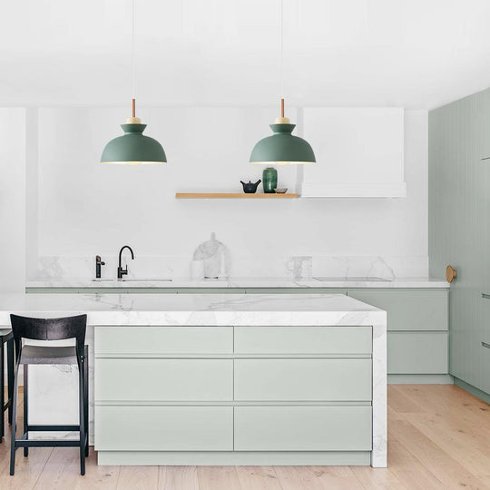 PendantLightia-Contemporary Single Hanging Dome Light-Pendants-Green-
