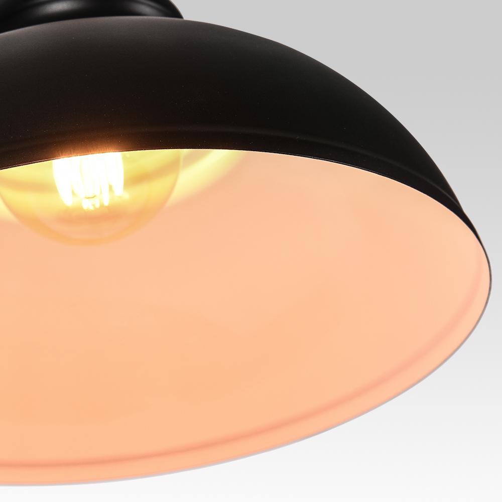 PendantLightia-Industrial Black Single Dome Light Fixture-Pendants-Default Title-